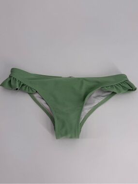 Minnow Girl's Ruffle Bikini Bottom | Sage Green | Size 7/8T